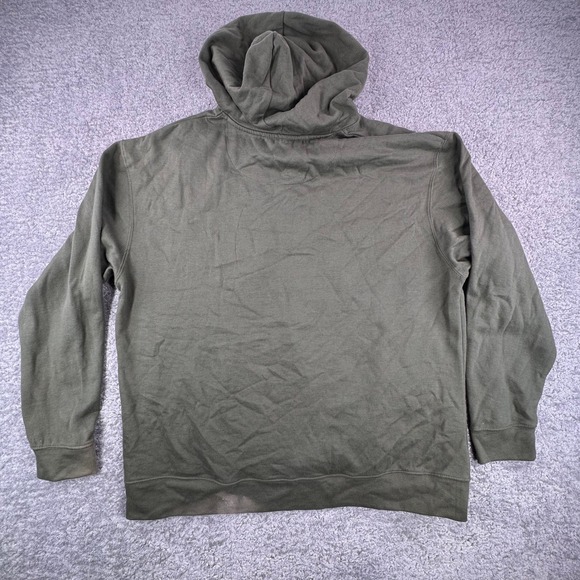 Cabelas Mens Green Hoodie Pullover Hooded Sweatshirt Size XL Bleach Stains - Picture 7 of 8